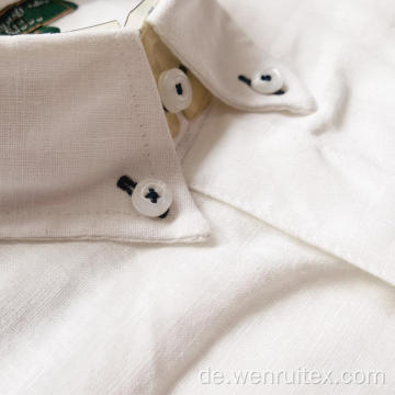 Kostenlose Probe 100% Baumwolle Weiß Kurzarm Sommerhemden